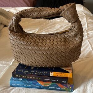 Francesca's Collections Tan Woven Shoulder Bag